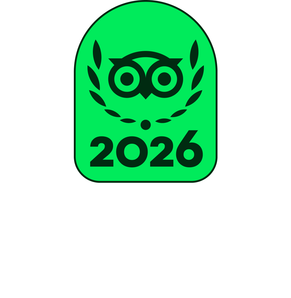 Green badge with owl icon and '2026' text.