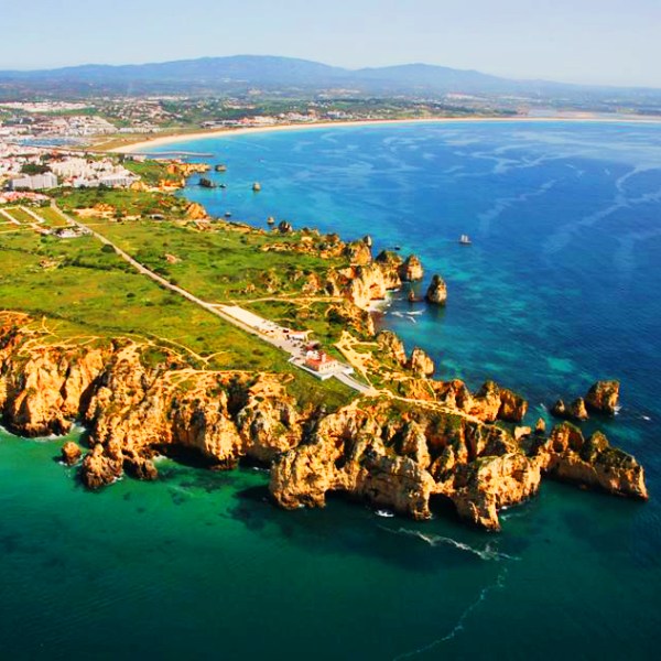 aerial view of Algarve